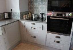 Kitchen (Cream or White units) at East London: Trendy Flat Available For Filming And Photo Shoots, London