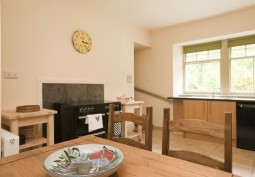 Kitchen (Wooden Units) at Stone Cottage for Filming, Highlands