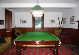 Billiards / Pool Room at Scottish Castle for Filming, Highlands