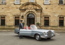 Car (Vintage) at Classic Mercedes Convertible for Filming, County Durham