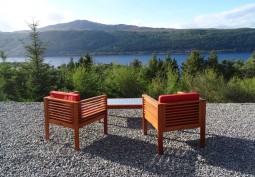 Woodland, Lake / Pond, Countryside View, Mountain View at Log Cabin With Forrest And Loch Views, Highlands