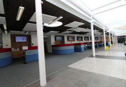 Flooring, Ceiling at Office Communal Spaces For Filming, London