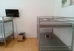 Bunk bed, Flooring at Hotel Room For Filming