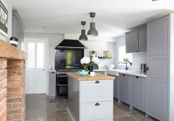 Kitchen (With Island), Kitchen (Coloured units)