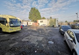 Land vehicle, Vehicle at Commercial Bus & Coach Garage For Filming, Essex