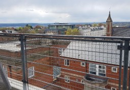 City View, Balcony at Contemporary Apartment For Filming, Nottinghamshire