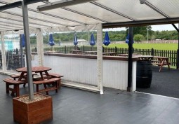 Beer Garden at Clubhouse For Filming, Middlesex