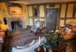 Livingroom at 15th Century Stone Manor With Remains For Filming, Staffordshire