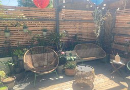 Furniture, Flowerpot at Ground Floor Apartment With Garden For Filming, Edinburgh