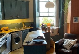 Kitchen (With Island) at Large Period Apartment for Filming, Edinburgh