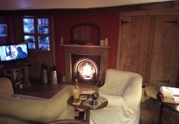 Livingroom, Fireplace at Country Stone Cottage On Farmland For Filming, Cumbria