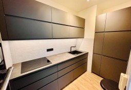 Kitchen (Coloured units), Kitchen (Modern), Kitchen (Electric/Induction Hob)