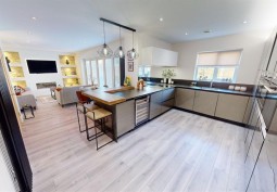 Kitchen (Coloured units), Open-plan