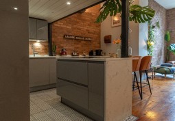 Kitchen (With Island), Kitchen (Coloured units)
