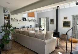 Livingroom, Fireplace at Period Detached Home For Filming, Bedfordshire