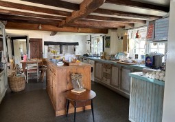Kitchen (Coloured units), Kitchen (Rustic), Kitchen With Table at Period Detached Home For Filming, Bedfordshire