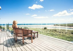 Balcony at Beautiful Beach Front Home For Filming, Northumberland