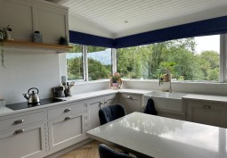 Kitchen With Table at Modern Rural Bungalow For Filming, Northern Ireland