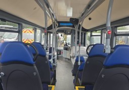 Bus, Public transport at Blue Single Decker Bus For Filming, Essex