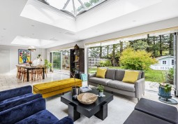 Drawing Room, Skylight, Bi-Fold Doors at Exceptional Family Home In Berkshire For Filming, Berkshire