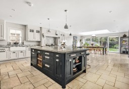 Kitchen (With Island), Kitchen (Modern), Kitchen With Table, Kitchen (Gas Hob) at Exceptional Family Home In Berkshire For Filming, Berkshire