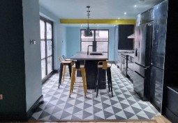 Kitchen (With Island), Kitchen (Coloured units), Kitchen (Modern), Kitchen With Table