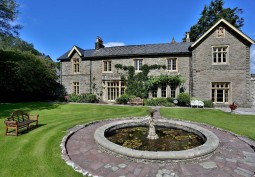Water Feature at Large Tudor Detached Home In Wales For Filming, Powys