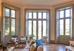 Windows at Elizabethan Stone Manor House For Filming, Bristol