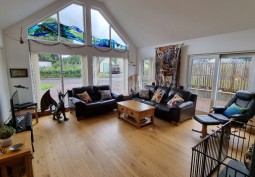 Livingroom at Scandinavian Style Single Story Detached House For Filming, Highlands