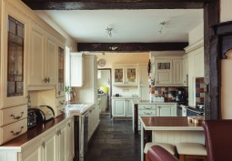Furniture, Interior design at Beautiful Thatched, Riverside Retreat For Filming, Middlesex