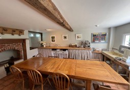 Kitchen With Table, Kitchen (Gas Hob) at Classic Georgian Fronted Farmhouse For Filming, Norfolk