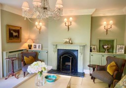 Livingroom, Fireplace at Classic Georgian Fronted Farmhouse For Filming, Norfolk