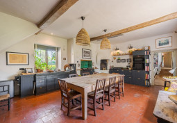 Kitchen (Coloured units), Kitchen With Table, Kitchen (Gas Hob)