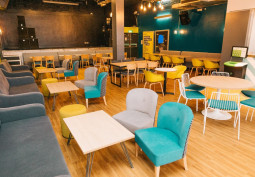 Restaurant, Chair at Bar And Event Space In Leeds For Filming, West Yorkshire