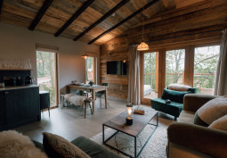 Livingroom at Multiple Treehouses For Filming, West Sussex