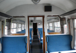 Train, Public transport at Maroon Train Carriage For Filming, London