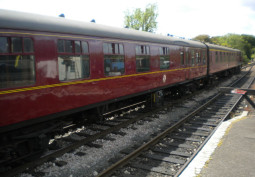 Train, Coronavirus-Friendly at Maroon Train Carriage For Filming, London