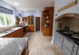 Kitchen (With Island), Kitchen (Gas Hob) at Detached Period Property Set In An Acre Of Beautiful Gardens For Filming, Cheshire
