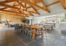 Kitchen With Table, Open-plan at Red Brick Farmhouse For Filming, Essex