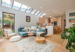 Kitchen, Open-plan, Skylight at Spacious Semi Detached Home For Filming, Greater Manchester
