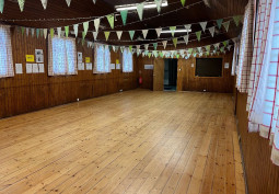 Wood, Wood flooring at Village Hall For Filming, Scotland
