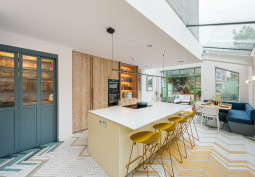 Kitchen (With Island), Kitchen (Modern), Kitchen With Table, Skylight, Kitchen (Electric/Induction Hob)
