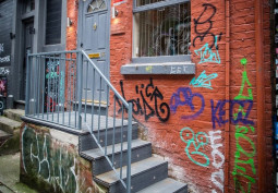 Exterior, Graffiti, Houses (Period Terraced)