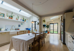 Kitchen, Kitchen (Cream or White units), Kitchen With Table, Skylight