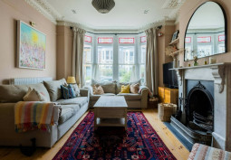 Livingroom, Windows, Fireplace, Wooden Floor