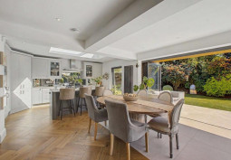 Kitchen, Diningroom, Open-plan, Bi-Fold Doors at Extended Detached Family Home With High End Finish For Filming, Cheshire