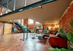 Brick Wall, Balcony, Industrial, Studio Flat, Wooden Floor