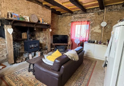 Livingroom, Fireplace, Stone Wall, House / Cottage, Wood Burner