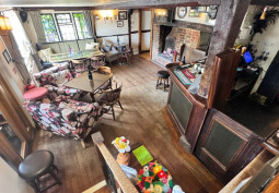 Fireplace, Wooden Floor, Pub / Bar