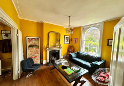 Livingroom, Fireplace, Wooden Floor, Colourful